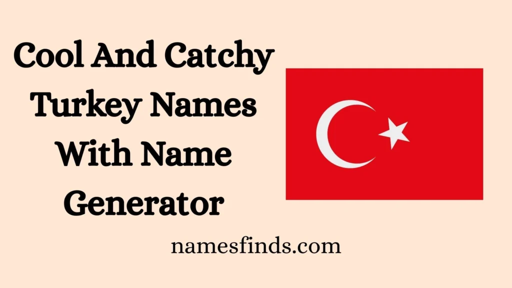 Cool And Catchy Turkey Names With Name Generator