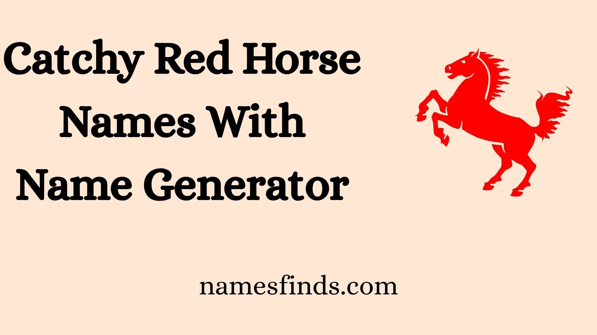 Catchy Red Horse Names With Name Generator