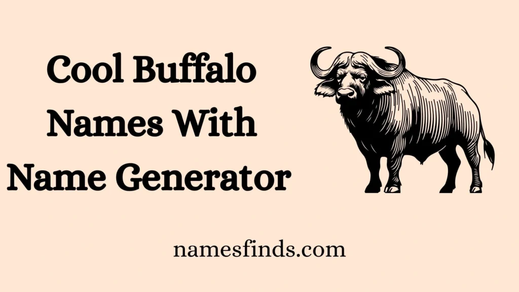 Cool Buffalo Names With Name Generator