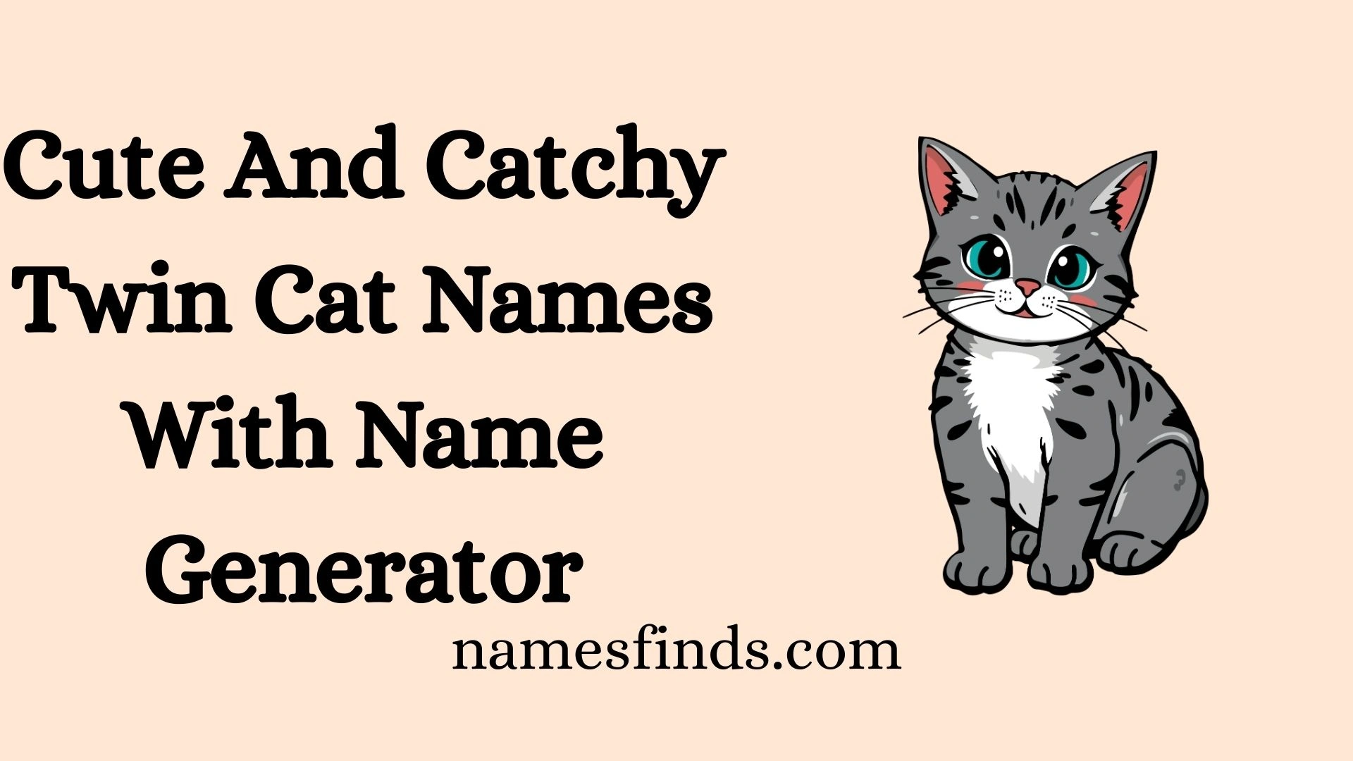 Cute And Catchy Twin Cat Names With Name Generator