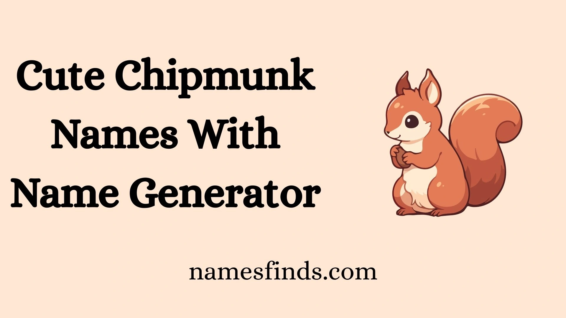 Cute Chipmunk Names With Name Generator