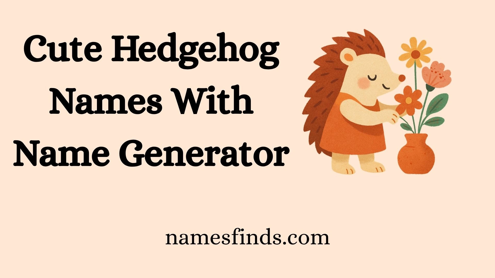 Cute Hedgehog Names With Name Generator