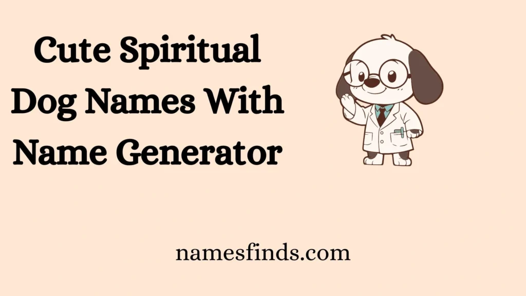 Cute Spiritual Dog Names With Name Generator