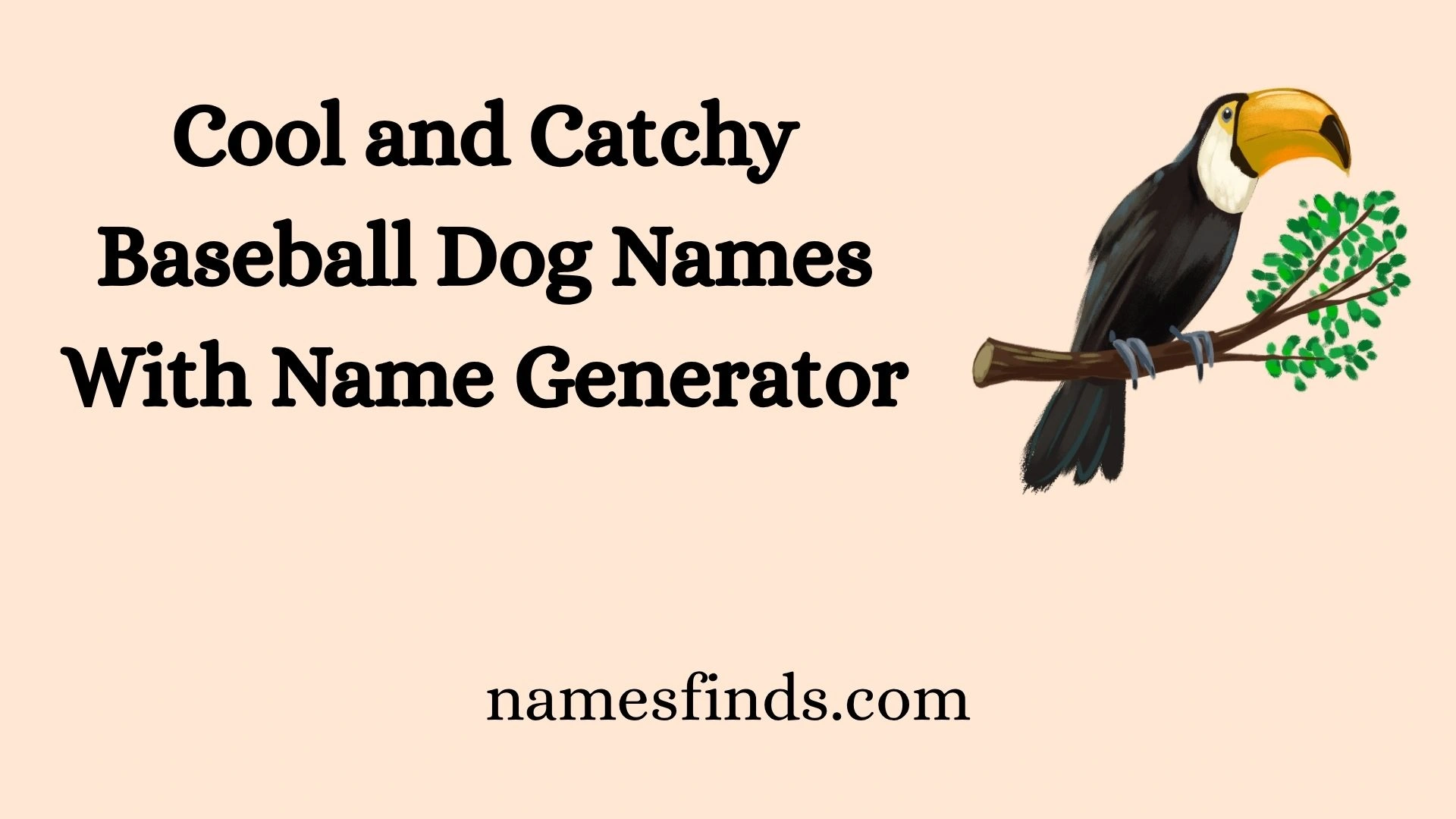 Cool and Catchy Baseball Dog Names With Name Generator
