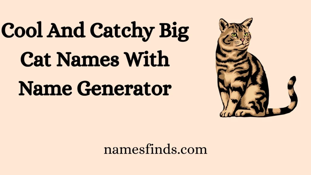 Cool And Catchy Big Cat Names With Name Generator