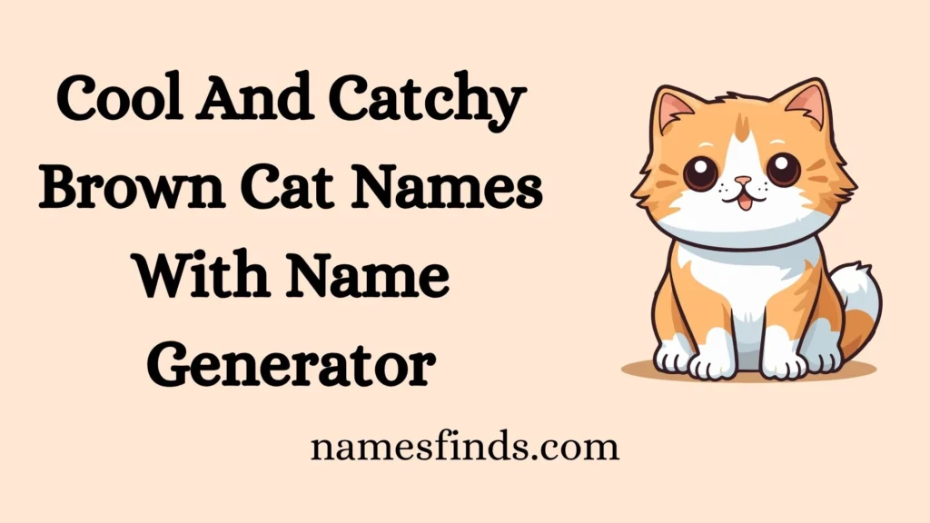 Cool And Catchy Brown Cat Names With Name Generator