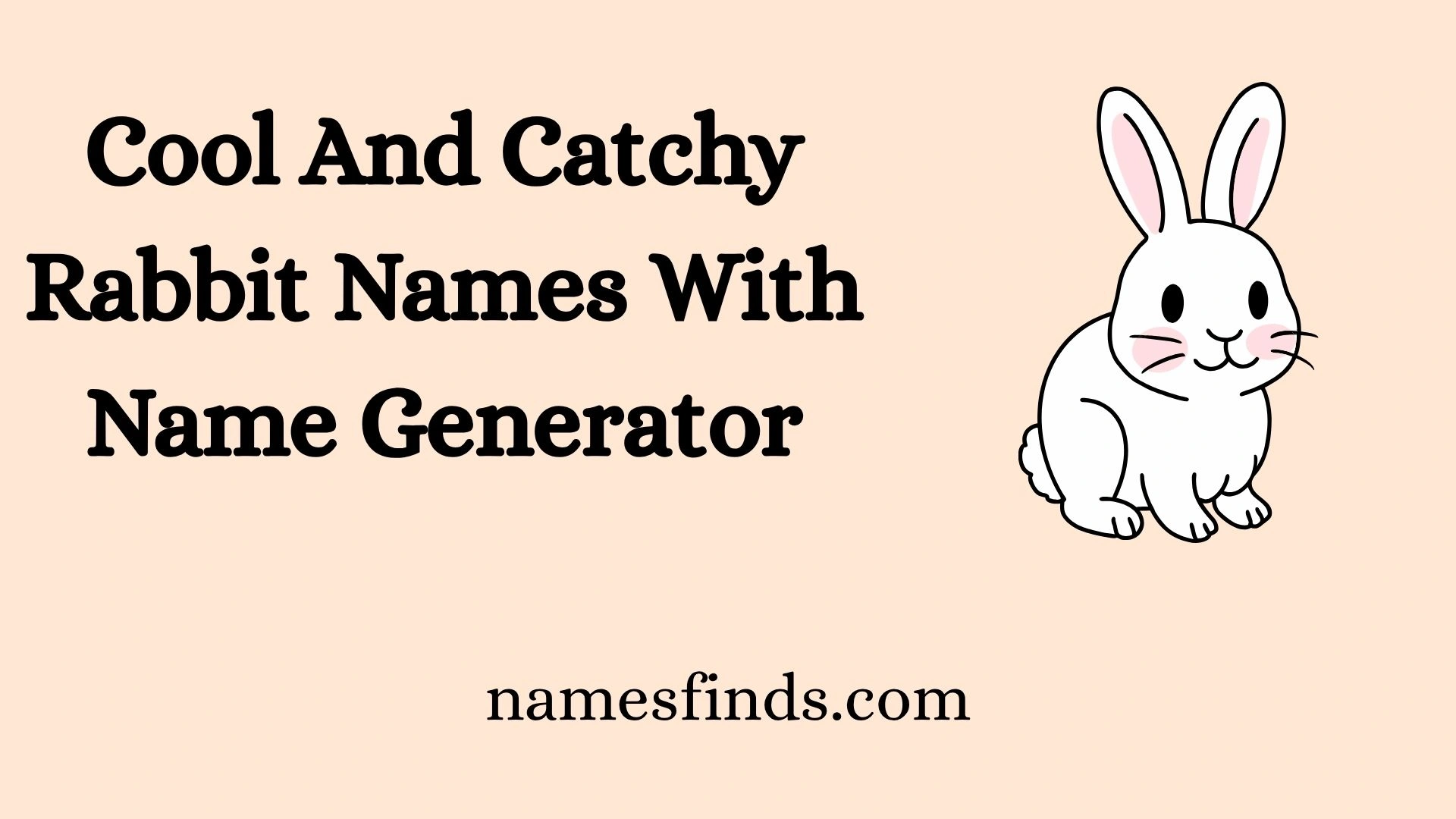 Cool And Catchy Rabbit Names With Name Generator