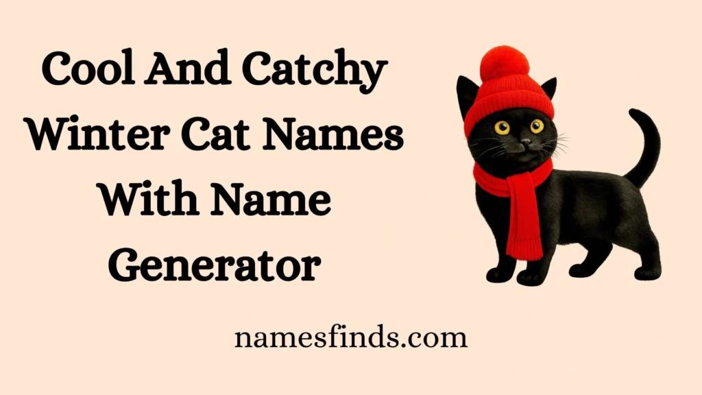 Cool And Catchy Winter Cat Names With Name Generator