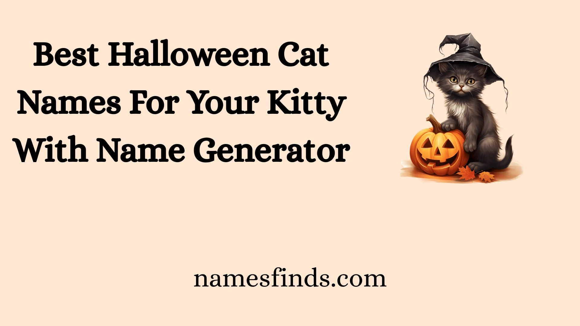 Best Halloween Cat Names For Your Kitty With Name Generator