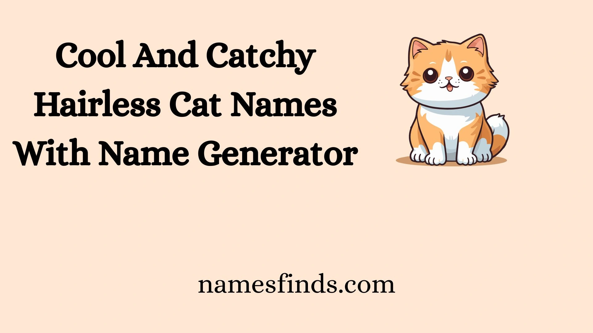 Cool And Catchy Hairless Cat Names With Name Generator
