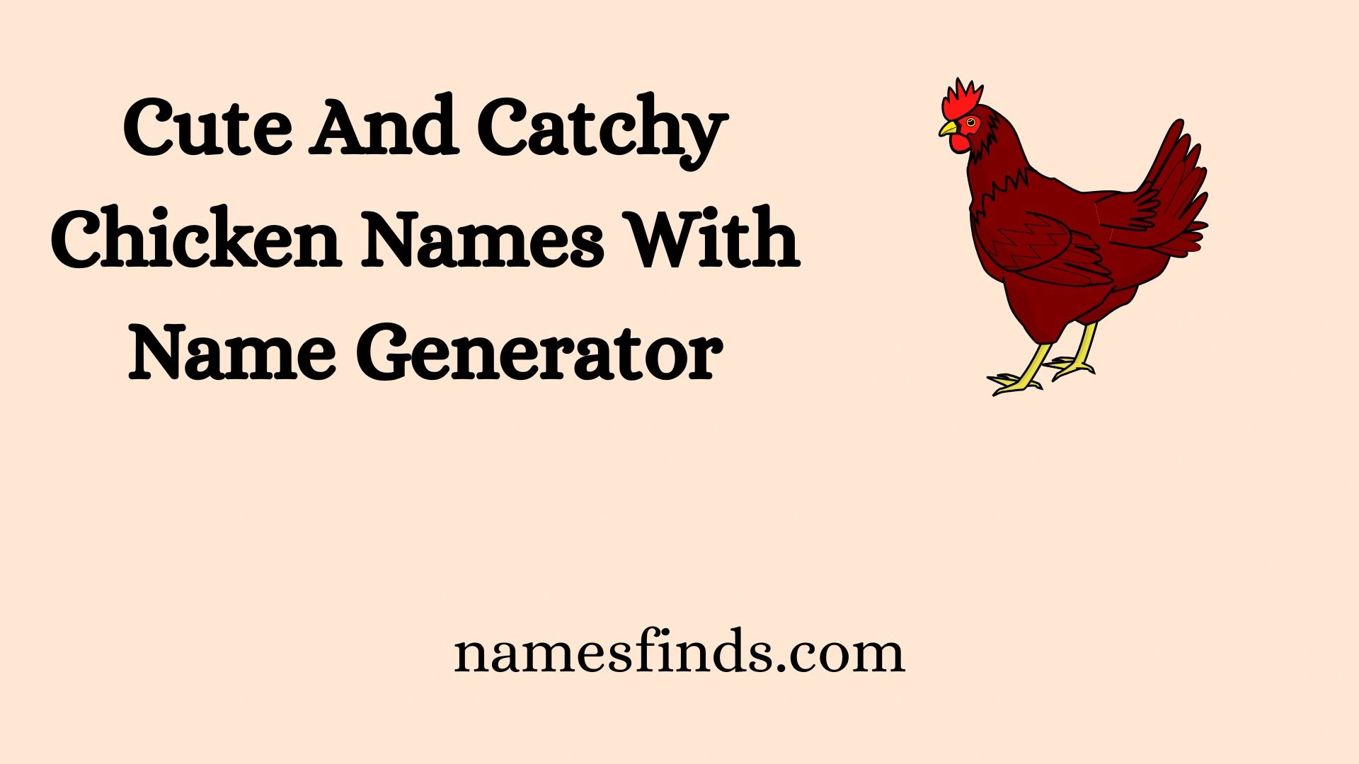 Cute And Catchy Chicken Names With Name Generator