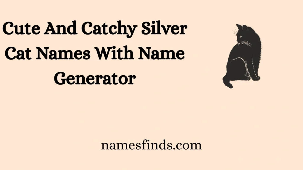Cute And Catchy Silver Cat Names With Name Generator