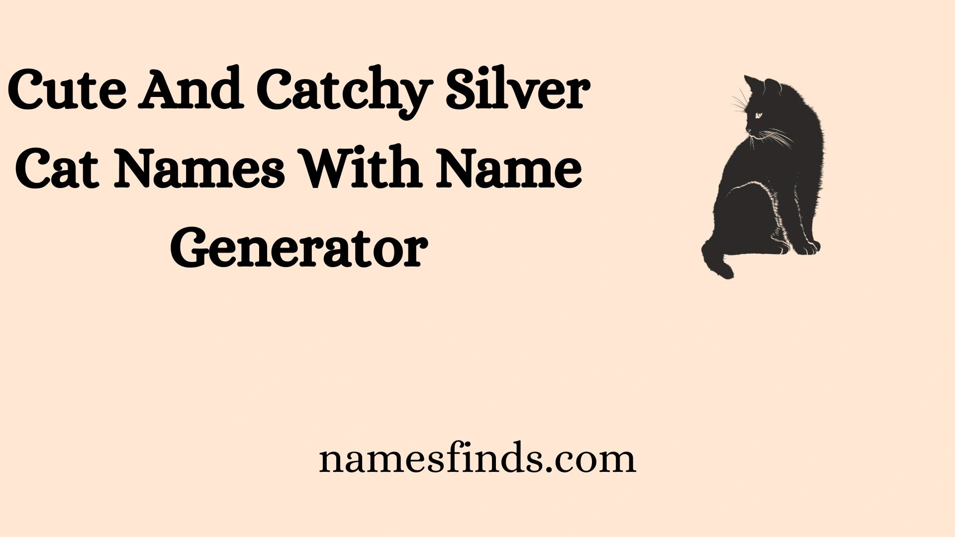 Cute And Catchy Silver Cat Names With Name Generator