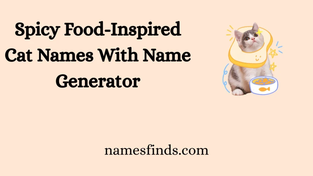 Spicy Food-Inspired Cat Names With Name Generator