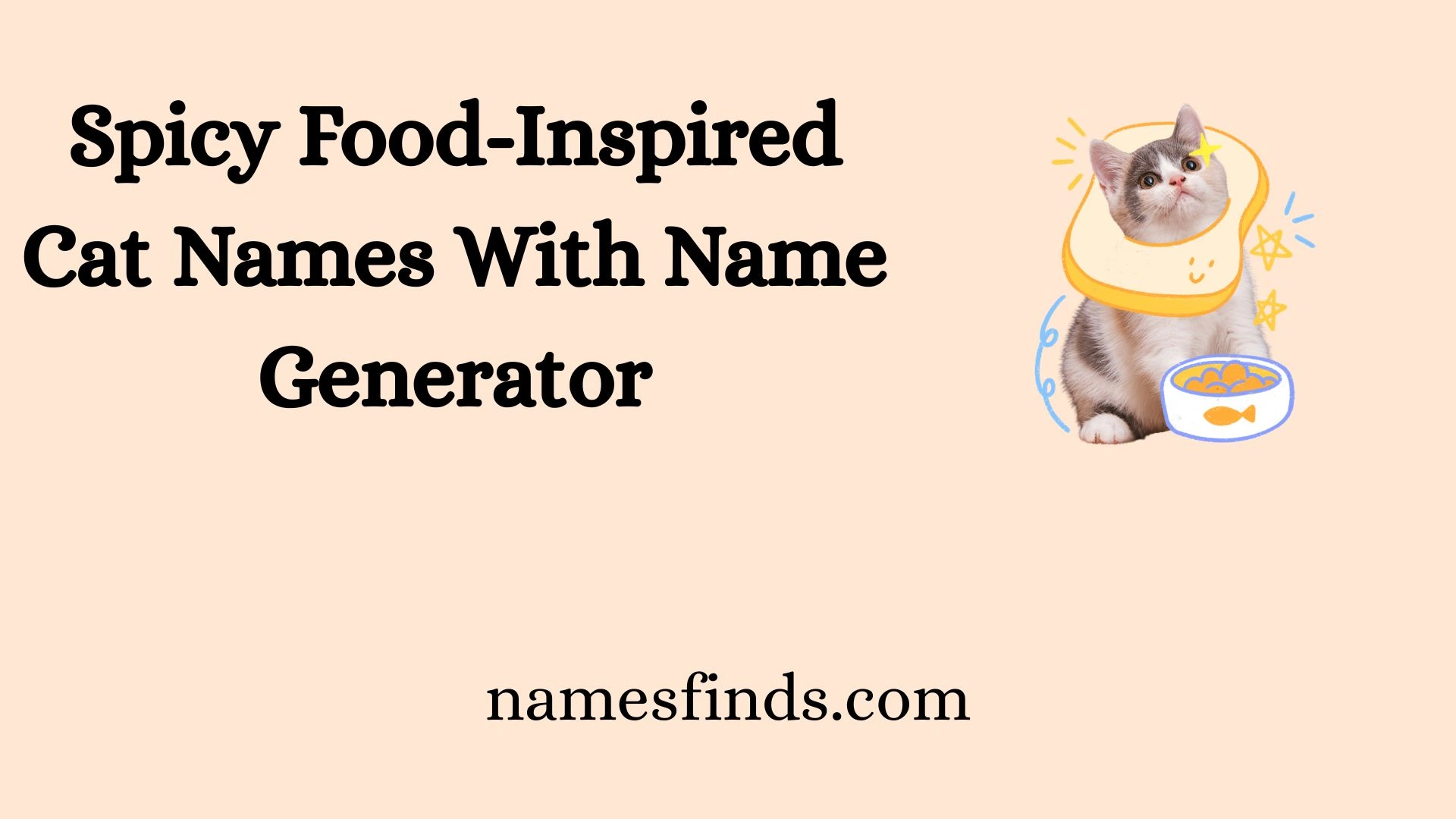 Spicy Food-Inspired Cat Names With Name Generator