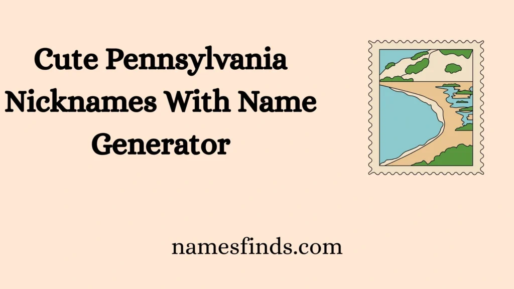 Cute Pennsylvania Nicknames With Name Generator