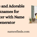 Unique and Adorable Nicknames for Daughter with Name Generator
